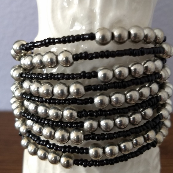 Beaded Coil Bracelet - Picture 2 of 4